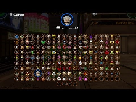 LEGO Marvel's Avengers - All Characters Unlocked (Complete Character Grid - Main Game)