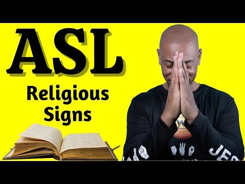 ASL: 20+ Religious Signs (Part 1) / Sign Language / Religion / God / Church Signs