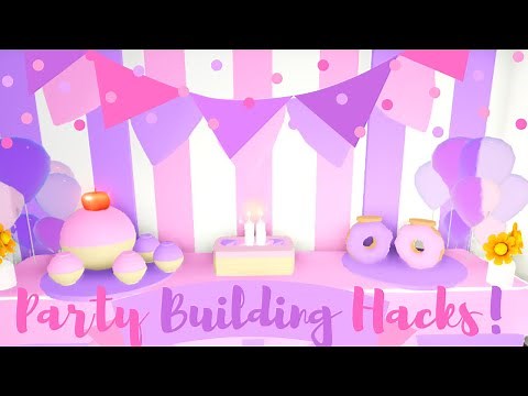 PARTY Building Hacks! Birthday Cake & Cupcakes! FOOD Hacks (Adopt Me | Roblox)