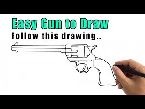 How to Draw a Gun Easy Drawing: Step by Step Pistol Sketch for Beginners