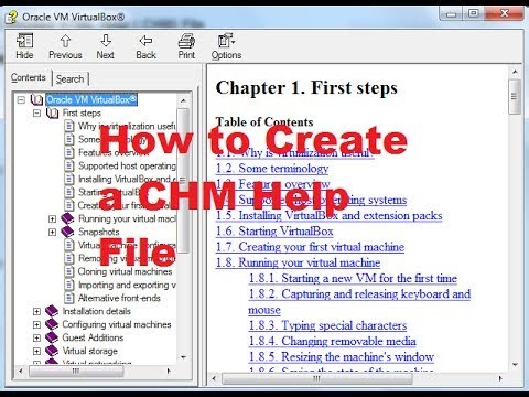How to Create a CHM or Compiled HTML Help (.CHM)  File video lecture Other Providers