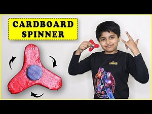 How to Make Cardboard Fidget Spinner - Without Bearing | Easy DIY Cardboard Spinner | 5 Min Craft