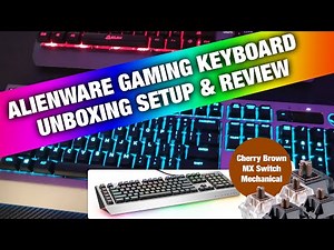 Alienware Gaming Keyboard Great for Aurora Series - RGB AlienFX Lighting Mechanical Brown MX AW768