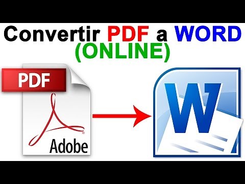 Como Convertir PDF a WORD (Online) PASO a PASO - Tutorial CHVERE