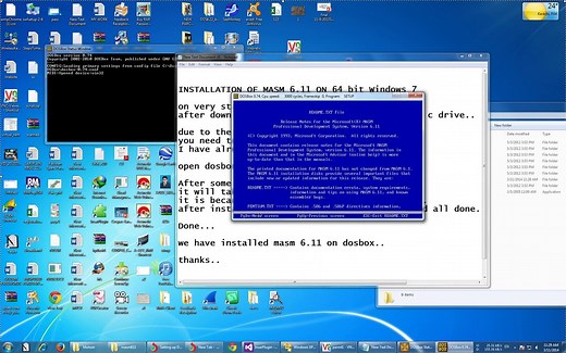how to install Installation of masm 6.11 on windows 7/8 64bit