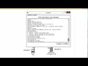 Configuration FTP and TFTP in Packet Tracer