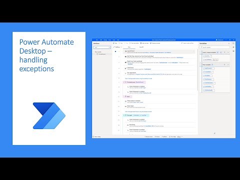 Handling exceptions in Power Automate Desktop