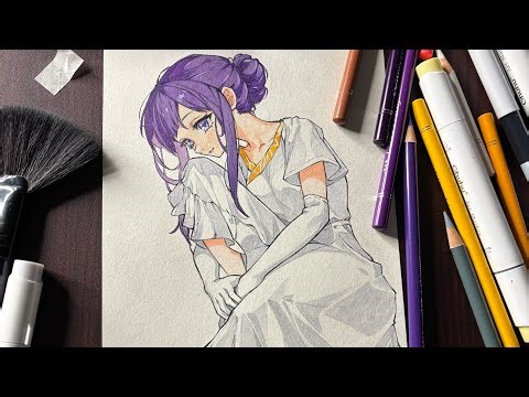 Drawing process of Fern from Frieren: Beyond Journey's End 👀✨