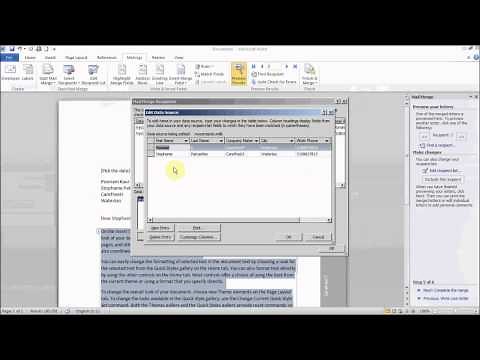 How to use Mail Merge to create letters in Microsoft Word