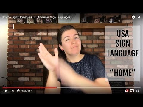 How to Sign "Home" in ASL (American Sign Language)