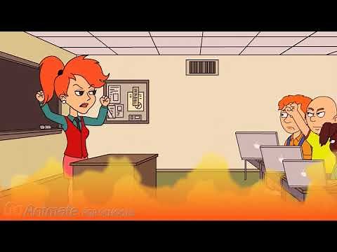 Caillou destroys the classroom/Grounded