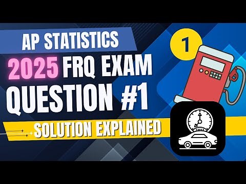 2025 AP Statistics Free Response Question #1 SOLUTION EXPLAINED