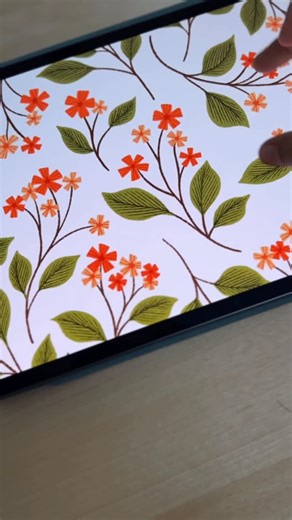 Vidya Kumaresan on Instagram: "DIAMOND pattern tutorial 💠 • Open a 12x12 inch canvas and add the template. • On a new layer, draw your design. • Mark all the 4 corners. • Duplicate the layer 4 times and move them to each quadrant. • Merge all the layers and erase the marks. • Turn off the template. • Turn on the original layer and • Voila! Your pattern is ready! Comment “DIAMOND” to receive the template. #thewishingink #surfacepatterndesign #patterndesign #pattern"