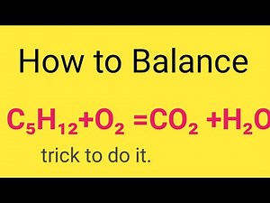 C5H12 +O2 =CO2 +H2O Balanced Combustion(Pentane) Equation| Reaction for AP Chemistry & MCAT USA
