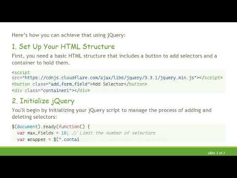 Dynamically Enumerate Elements with jQuery: A Step-by-Step Guide on Selectors