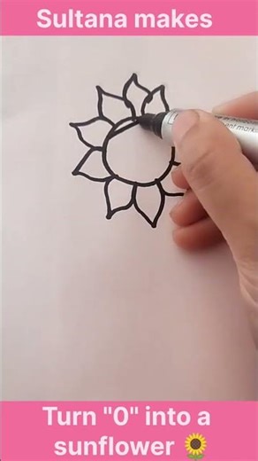 Easy and quick drawing from 0#numberart#how to draw