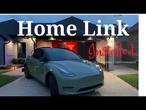 Tesla Home Link Installed on my 2021 Model Y Performance