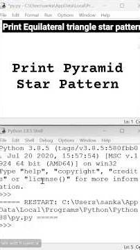 Print Pyramid Star Pattern 🔼|| Star Pattern. #python #pyramid #trianglepattern #starpattern #cse