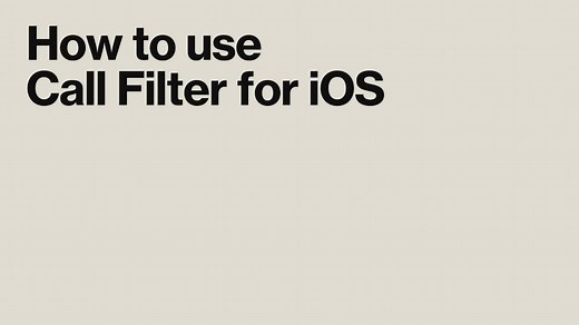 Using Call Filter & Call Filter Plus on iOS