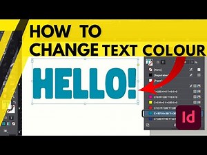 Change Text Colour in InDesign