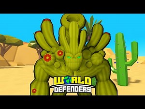 CACTUS JACK TOWER! - World Defenders Roblox Live