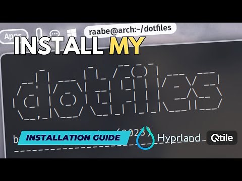 Install my dotfiles for HYPRLAND and QTILE. Easy and fast with installation scripts.