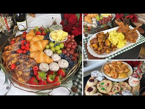 Christmas Brunch Recipes & Set Up! 🎄Brunch Board w/ Eggnog French Toast, Shrimp & Grits, And More!