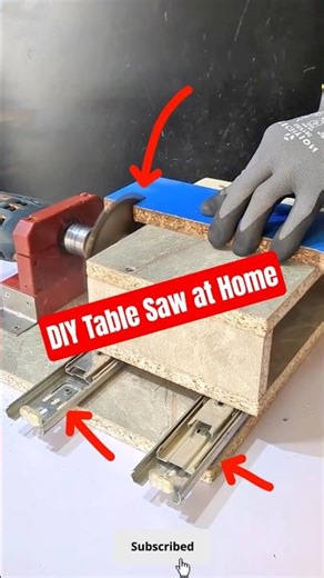 How to Make a Mini Table Saw Jig at Home | Genius Woodworking Tool Idea #shorts