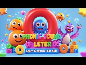 Phonics Letter O for Kids | Short O Sound Words | Learn O Words with Fun Animation | Bubble Art Kids