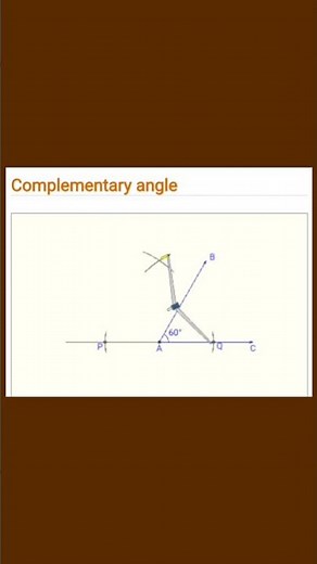 Complementary Angles Construction | Math Visual Tutorial
