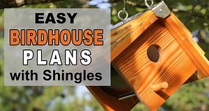 Wooden Bird Box (Easy DIY Birdhouse Plans) - Free Printables, Lettering, SVG Files, Tools & Apps