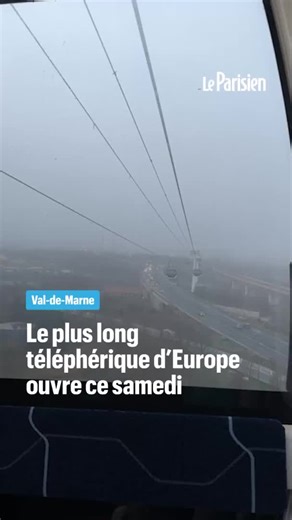 Inauguration du téléphérique C1 en Ile-de-France