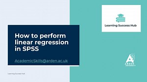 How to perform linear regression in SPSS