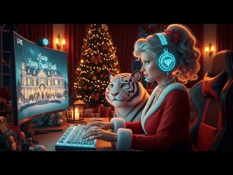 “A Royal Christmas Night: Tiger Dreams & Elegant Holiday Ambience 🎄🔥”