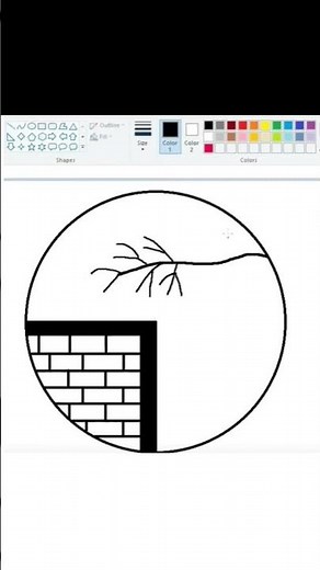 How to drawing ms paint🌴How to drawing paint in computer🎇ms paint drawing🎇drawing in ms paint🌾mspain