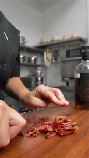 Crown Maple Custard Tart with Syrup Candied Bacon