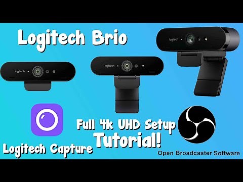 Logitech Brio 4k Camera Unboxing & Best Setup Tips Tutorial For OBS with 4K UHD