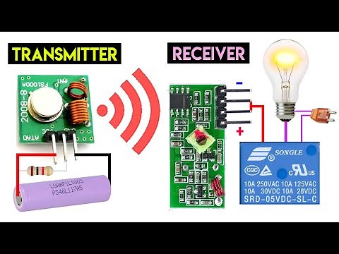 DIY - How To Make 433Mhz RF Remote Switch || Wireless Control One Channel Transmitter and Receiver
