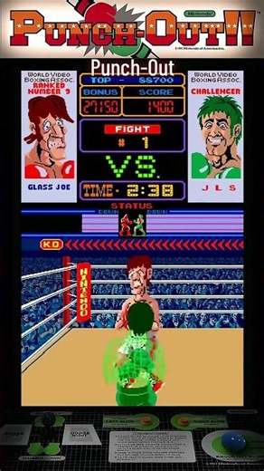 Punch-Out arcade game by Nintendo.