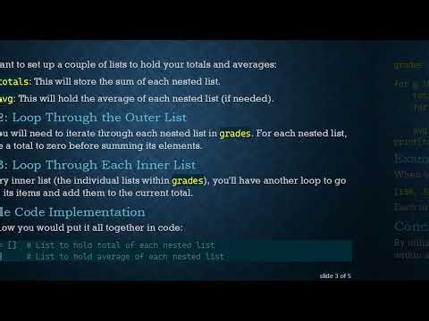 How to Add Values of a Nested List in Python Using a Loop