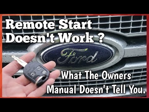 Ford F150 Remote Start Doesn't Work? What The Owners Manual Doesn't Tell You. How To Fix It Yourself