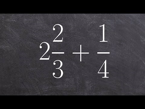 Learn how to add a mixed number to a fraction with unlike denominators