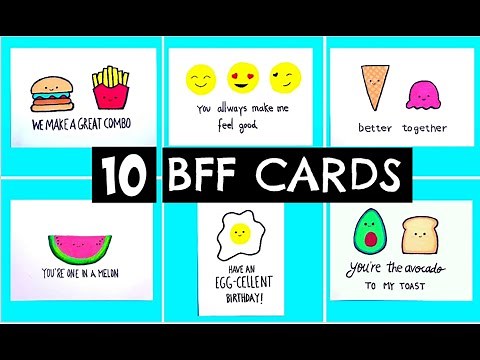 10 DIY FRIENDSHIP CARD IDEAS - How To Make Special Birthday Card For Best Friend Gift Ideas