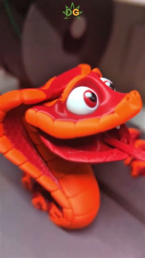 Cute King Cobra Flexi Snake! #3dprinting @flexifactory did an awesome job on this one! #fyp #cobra