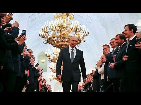 Watch: Putin takes a very long, lonely walk to his fourth term