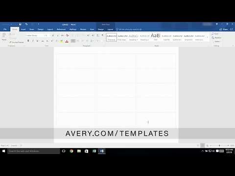 How to Add a Page to a Built-In Avery® Template in Microsoft® Word®