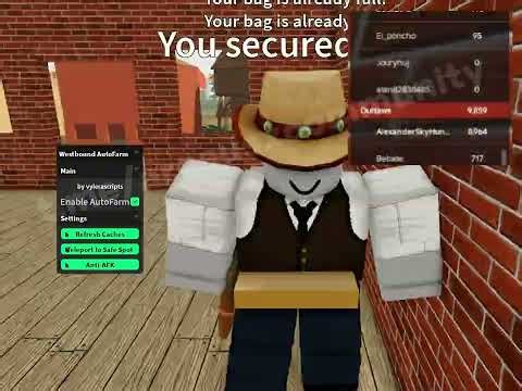 [Arceus X]Auto Farm Money for "Westbound"