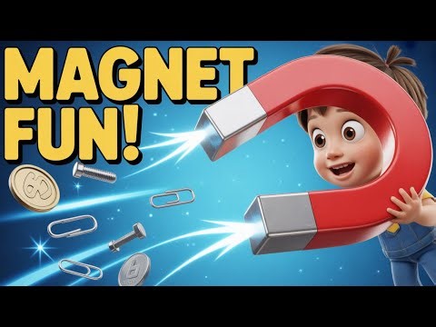 Magnet Fun! 🧲 Discover the Invisible Forces Around Us | Kids Science Explained