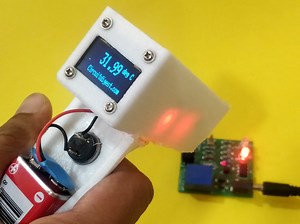 Make a Non-Contact Infrared Thermometer with MLX90614 IR Temperature Sensor