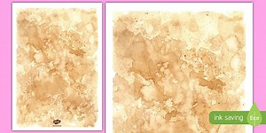 Tea Stained Paper Template